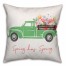 Spring Has Sprung Green Truck 18x18 Spun Poly Pillow
