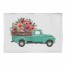 Blue Floral Truck 2x3 Area Rug