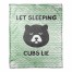 Let Sleeping Cubs Lie 30x40 Coral Fleece Blanket