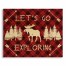 Let's Go Exploring 22x18 Pallet Wood Art