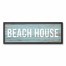 Beach House 12x36 Black Framed Canvas