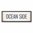 Ocean Side 12x36 Black Framed Canvas
