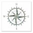 Rustic Compass 24x24 Canvas Wall Art