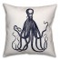 Inky Navy Octopus 18x18 Spun Poly Pillow
