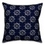 Blue Captain's Wheel Pattern 18x18 Spun Poly Pillow