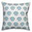 Teal Shell Pattern 18x18 Spun Poly Pillow