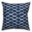 Blue & White Fish Net 18x18 Spun Poly Pillow