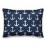 Blue Anchors Pattern 14x20 Spun Poly Pillow