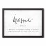 Home Definition 12x18 Black Framed Canvas