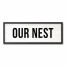 Our Nest 12x36 Black Framed Canvas