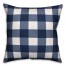 Blue Buffalo Check 18x18 Spun Poly Pillow