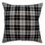 Black & Gray Tartan Plaid 18x18 Spun Poly Pillow