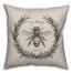 French Honey Bee 18x18 Spun Poly Pillow