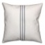 Blue Flour Sack Stripes 18x18 Spun Poly Pillow