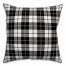 Black & White Tartan Plaid 18x18 Spun Poly Pillow