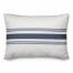 Flour Sack Blue Stripes 14x20 Spun Poly Pillow