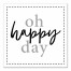 Oh Happy Day 12x12 Canvas Wall Art