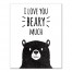I Love You Beary Much 16x20 Canvas Wall Art