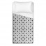 White Swiss Criss Cross Twin Brushed Poly Duvet