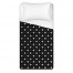Black Swiss Criss Cross Twin Brushed Poly Duvet