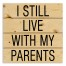 I Still Live with my Parents 14x14 Pallet Wood Art