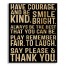 How to be Awesome 18x22 Pallet Wood Art
