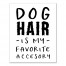 Dog Hair Is My Favorite Accessory 11x14 Canvas Wall Art