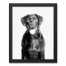 Lab Sketch 11x14 Black Framed Canvas