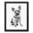 Yorkshire Terrier Sketch 11x14 Black Framed Canvas