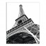 Black and White Eiffel Tower 16x20 Canvas Wall Art