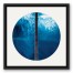 Pier In The Ocean 16x16 Black Floating Framed Canvas