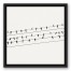 Birds On A Wire 16x16 Black Floating Framed Canvas