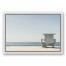 The Life Guard 12x18 White Floating Framed Canvas