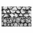 Black and White Chopped Wood 24x36 Canvas Wall Art