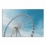 Ferris Wheel On Cloudy Blue Day 24x36 Canvas Wall Art