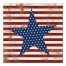 Stars and Stripes Distressed 16x16 Canvas Wall Art