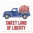 Sweet Land of Liberty Truck 6x6 Tabletop Canvas