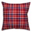 Blue and Red Plaid 18x18 Spun Poly Pillow