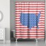 Star and Stripes Country 71x74 Shower Curtain