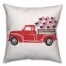 Vintage Patriotic Flag Truck 18x18 Spun Poly Pillow