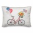 Watercolor American Bike 14x20 Spun Poly Pillow