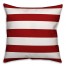Red and White Stripes 18x18 Spun Poly Pillow