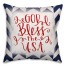 God Bless the USA 18x18 Spun Poly Pillow