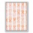 Blush Pineapple Pattern 18x24 White Floating Framed Canvas