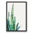Painted Tropical Fern 20x30 Black Floating Framed Canvas