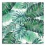 Green Palm Leaves 30x30 Canvas Wall Art