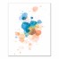 Blue Watercolor Splatter 16x20 Canvas Wall Art