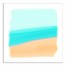 Abstract Beach Scene 20x20 Canvas Wall Art
