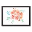 Watercolor Flowers 12x18 Black Framed Canvas