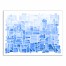 Geo-Watercolor Blue 18x24 Canvas Wall Art